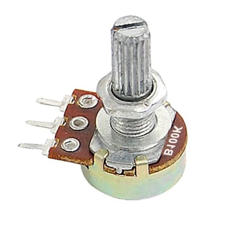 100K ohm 1/2W B100K Linear Taper Rotary Potentiometer Pots | Robodo