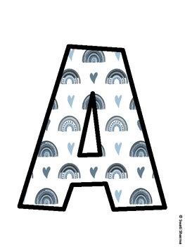 Boho Rainbow Bulletin Board Decor Kit, Boho Rainbow Bulletin Board ...