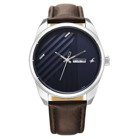 Buy Online Fastrack Fleek Quartz Analog with Day and Date Blue Dial ...