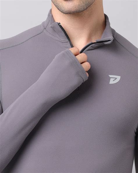 KA53 Dri-FIT Thumbhole Zipper | D Grey – ka53mensclub
