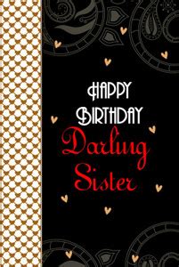Happy Birthday Darling Sister Poster Paper Print - Quotes & Motivation ...