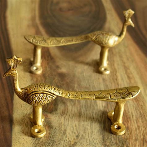 Antique Brass Peacock Door Handles – ArtyCraftz - Online Shopping Site ...