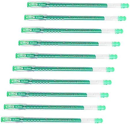 MONTE Glitter Gel Pen-Pack of 10,Green : Amazon.in: Office Products