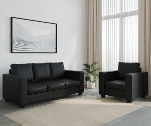 WESTIDO Leatherette 3 + 1 Sofa Set Price in India - Buy WESTIDO ...