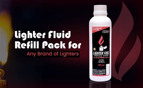 CERO Lighter Fluid Refill Pack for Any Brand f Lighters : Amazon.in ...