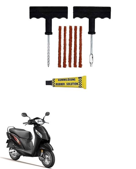 Znee Smart 4 in 1 Universal Tubeless Tyre Puncture Repair Kit Puncher ...