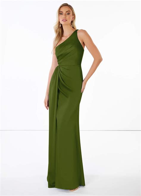 Juniper Azazie Mika Stretch Satin Dress Bridesmaid Dresses | Azazie