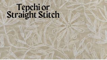Tepchi or Straight Stitch: A Guide to Simplicity and Beauty of ...
