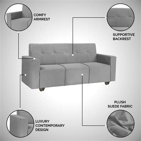 Buy London 3 Seater Sofa Online in India Upto 40% Off | Seventh Heaven