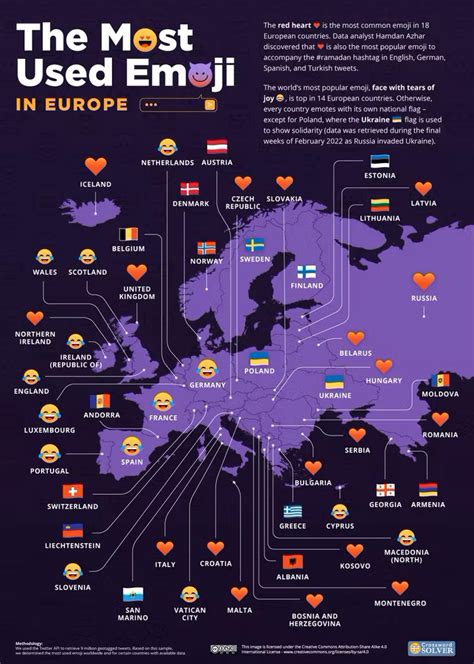 Este mapa muestra el emoji más usado en cada país, y uno triunfa en ...