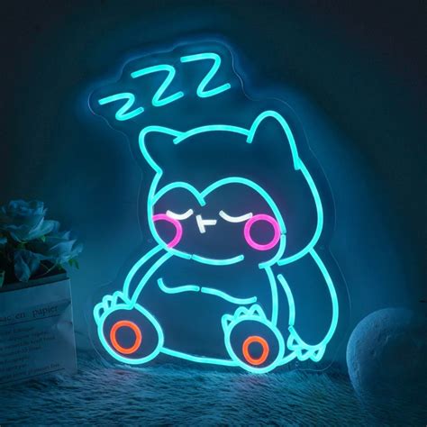 Virtual Nap Luminescence - Snorlax Neon Sign – Neonizing