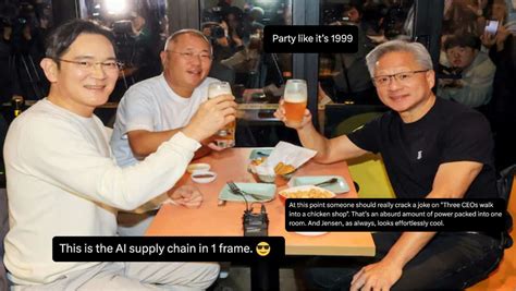 Jensen Huang’s Fried Chicken Night With Samsung, Hyundai Bosses Sends ...