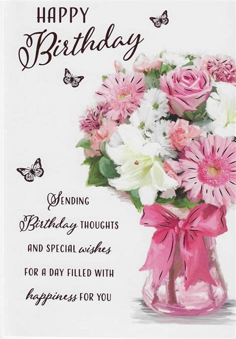 OPEN FEMALE TRADITIONAL BIRTHDAY CARD | eBay in 2023 | Beautiful ...