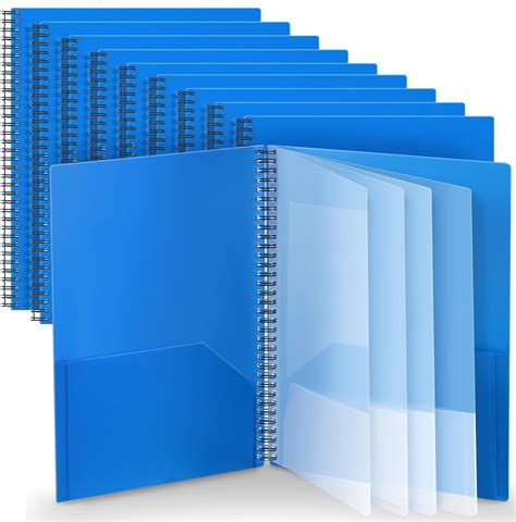 Amazon.com : Seajan 16 Pcs 10 Pocket Folder Multi Pocket Folder ...