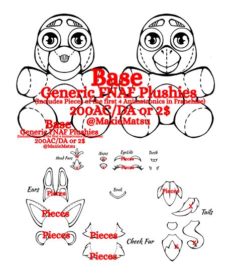 fnaf plush tutorials 的图像结果