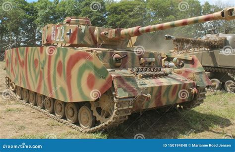 The German WW Panzer IV Tank Stock Photo - Image of tank, camouflage ...