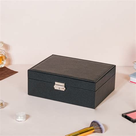 Portable Jewellery Organiser Black Online - Premium Jewellery Box ...