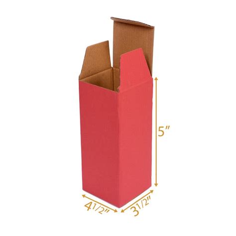 Red Reverse Tuck Box -4.5x3.5x5 | Product Boxes, Eflute Cartons