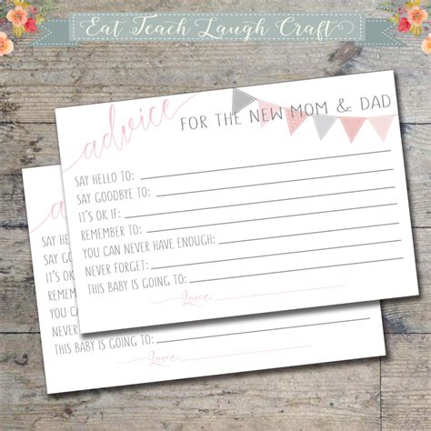 Advice For New Parents Cards Free Printable - Free Templates 2024