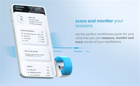 Dhyana Meditation Ring - Smart Device for Relaxation, Breathing, Focus ...