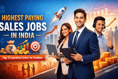 Top 15 Highest Paying Sales Jobs in India for Freshers