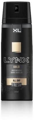 LYNX Gold Body Spray Deodorant 200Ml-All Day Fresh Deodorant Spray ...