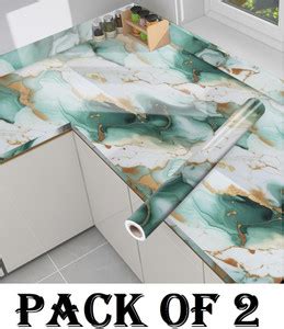 GKN 400 cm Waterproof Self Adhesive Aluminum Foil Kitchen Wall Desk ...