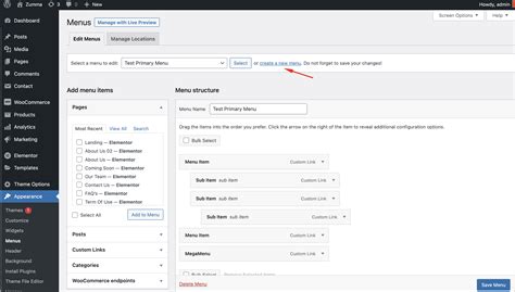 Creating Menu 的图像结果