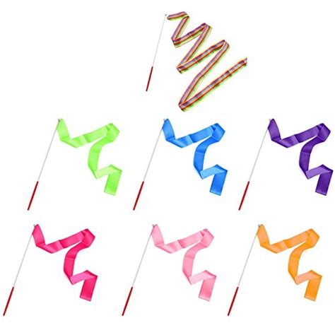 Generic Rose red : 4M Gym Dance Ribbon Rhythmic Art Gymnastic Streamer ...