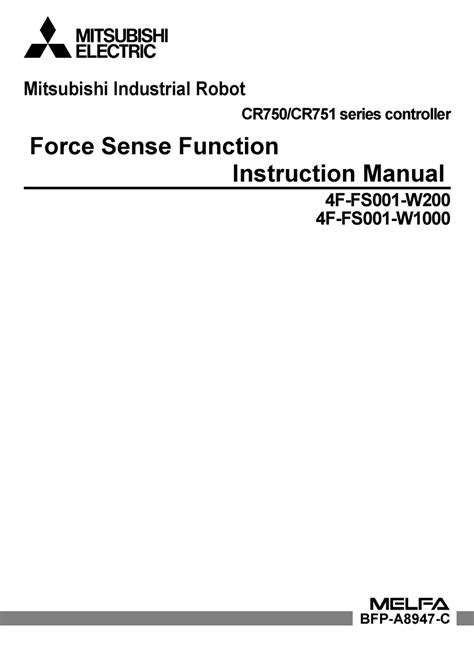 MITSUBISHI ELECTRIC 4F-FS001-W200 INSTRUCTION MANUAL Pdf Download ...