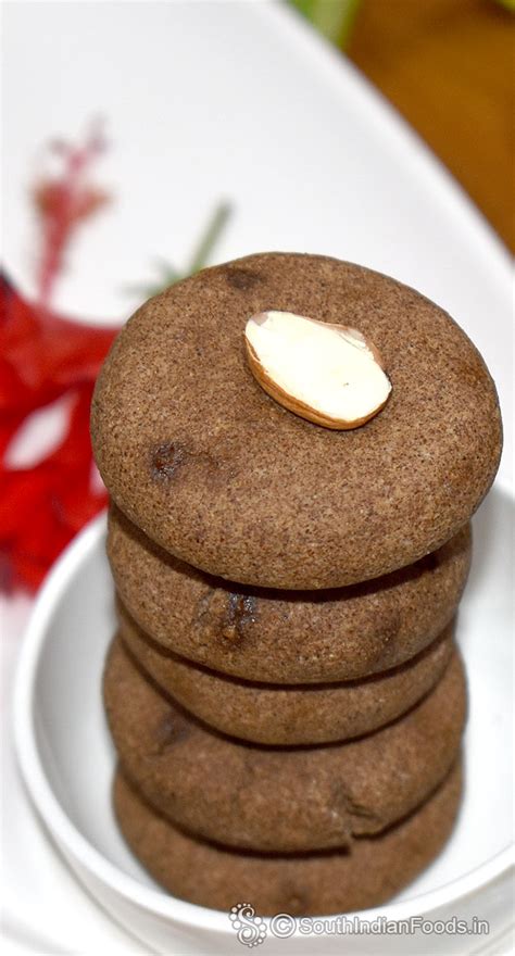 Ragi jaggery cookies-No oven, No maida, No egg-How to make-Step by step ...