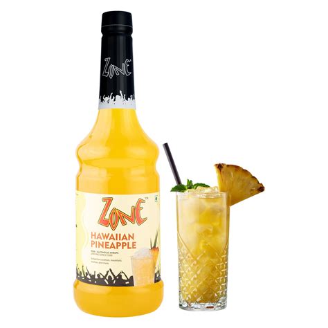 Zone Hawaiian Pineapple Flavoured Syrup 1L | Cocktails, Mocktails