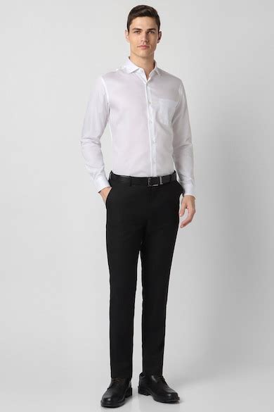 Buy Men White Slim Fit Full Sleeves Formal Shirt Online - 944852 ...