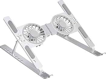 Amazon Basics Aluminium Adjustable Laptop Stand | Seven Height Levels ...