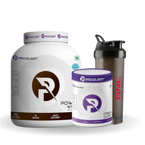 ProQuest Power Whey Protein Cafe Mocha, 2 KG+ Creatine Free+ Shaker Fr ...