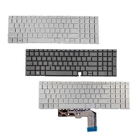 Msiwach US Layout Laptop Keyboard for HP 15M 15-Ed Tpn-C149 Silver No ...
