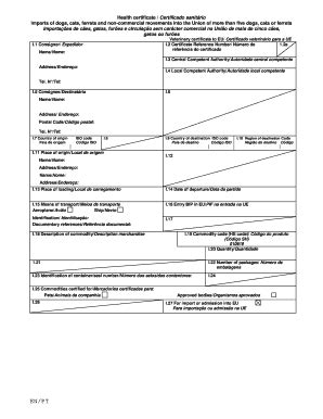 Certificate Of Veterinary Inspection Form Pdf | pdfFiller