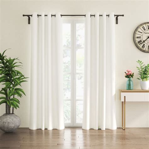 Buy Amaira Loom Set of 2 Sheer Door Curtains - 7.3ft (225cm) from Home ...