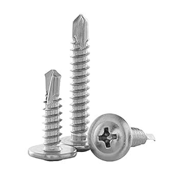 #8 x 1-1/4" Wafer Head Philips Self Drilling Sheet Metal Tek Screws ...