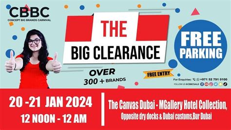 CBBC Big Clearance Sale, The Canvas Hotel Dubai - MGallery, 20 January ...