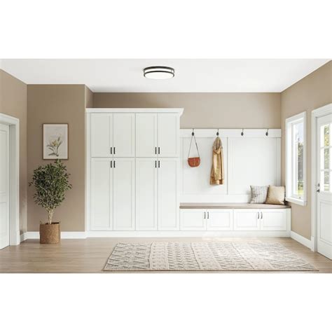 KraftMaid Momentum Deveron 36-in W x 30-in H x 12-in D Dove White Blind ...