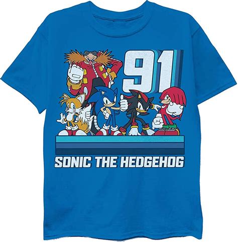 Buy SEGA Boys Sonic The Hedgehog Trio T-Shirt at Ubuy India