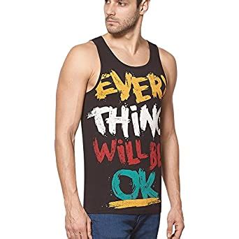 Buy Maxzone Premium Casual Slim Fit Tanks for Men Black at Amazon.in