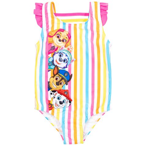Paw Patrol One Piece Bathing Suit Rash Guard Tankini Top Bikini Bottom ...