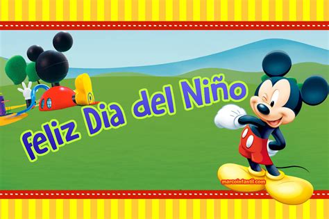 Imagenes y marcos con frase Feliz Dia del Nino - Imprimibles Gratis