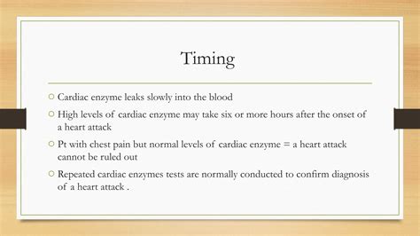 Heart Enzymes Elevated