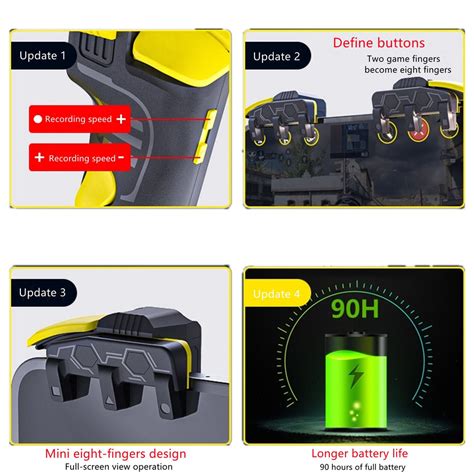 Handjoy M03 | Smart Autotap 8-finger Game Controller Triggers Button ...