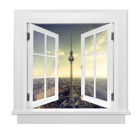 Trompe L'oeil Wall sticker - TV Tower Berlin | wall-art.com