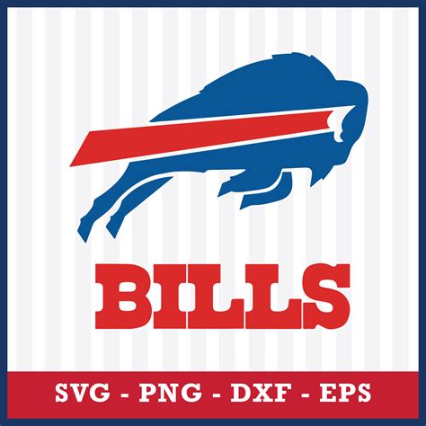 A Clipart Image Featuring The Buffalo Bills Logo With Bold Blue And Red ...