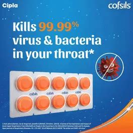 Buy Cofsils Orange Lozenges 10's | 19 Minutes Delivery | Apollo Pharmacy